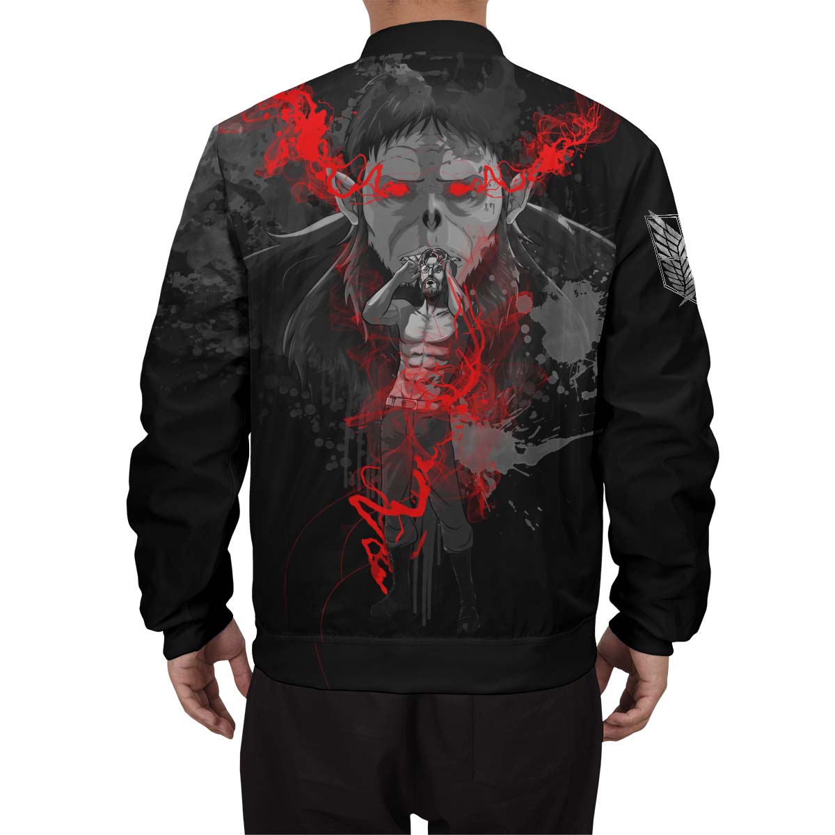 BomberJacketIZekeSummoningTitan-08-boymodelback BomberJacketIZekeSummoningTitan 08 boymodelback - Gear Anime