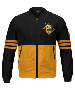 Demon Slayer Jackets - Zenitsu Stwear Bomber Jacket FH0709 2 - Gear Anime BomberJacketIZenitsuStwear 01 front - Gear Anime