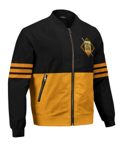 Demon Slayer Jackets - Zenitsu Stwear Bomber Jacket FH0709 4 - Gear Anime BomberJacketIZenitsuStwear 03 hpright - Gear Anime