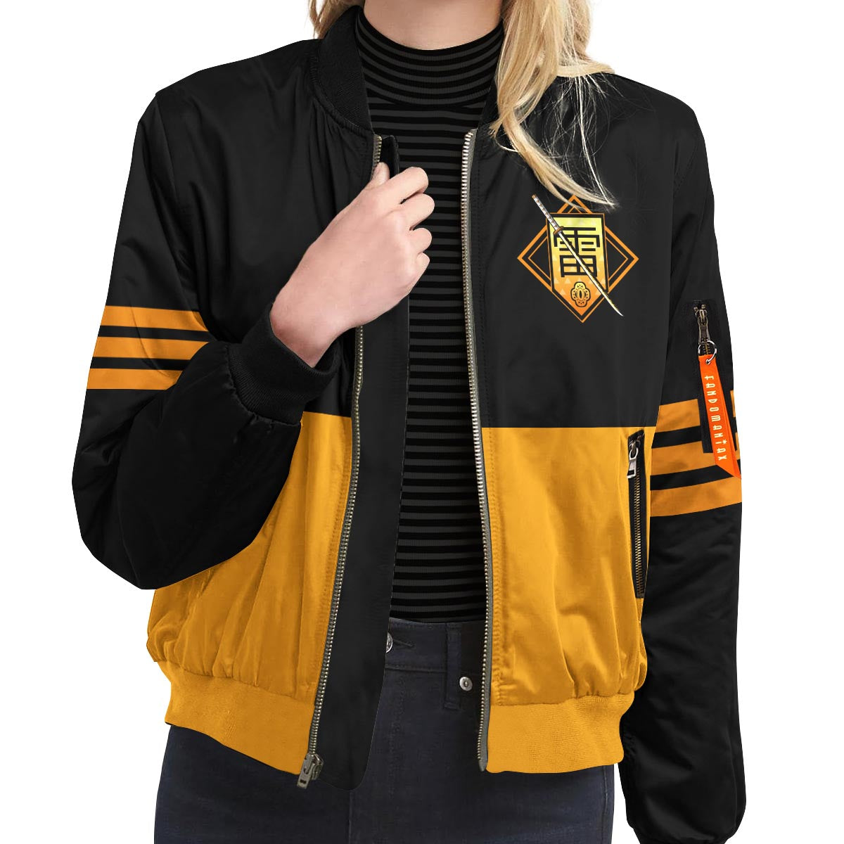 BomberJacketIZenitsuStwear-09-girlmodelfront BomberJacketIZenitsuStwear 09 girlmodelfront - Gear Anime