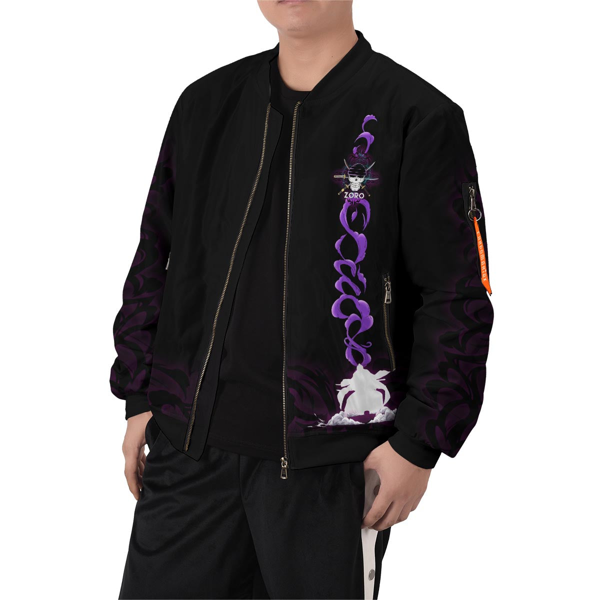 BomberJacketIZoroSpirit-07-boymodelfront BomberJacketIZoroSpirit 07 boymodelfront - Gear Anime