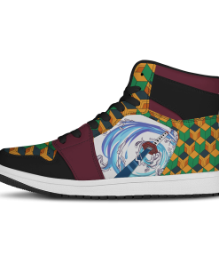 Demon Slayer Shoes - Giyu Water Skill JD Sneakers FH0709 2 - Gear Anime JDSneakerslGiyuWaterSkill 02 - Gear Anime