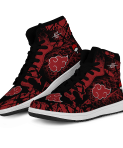 Naruto Shoes - Red Clouds JD Sneakers FH0709 3 - Gear Anime JDSneakerslRedClouds 03 - Gear Anime
