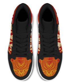 Demon Slayer Shoes - Rengoku Fire Skill JD Sneakers FH0709 5 - Gear Anime JDSneakerslRengokuFireSkill 05 - Gear Anime