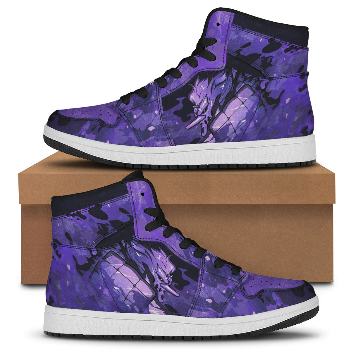 Naruto Shoes - Sasuke beast JD Sneakers FH0709 8 - Gear Anime JDSneakerslSasukebeast 06 - Gear Anime