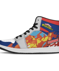 MHA Shoes - Shoto Hot Cold JD Sneakers FH0709 2 - Gear Anime JDSneakerslShotoHotCold 02 - Gear Anime