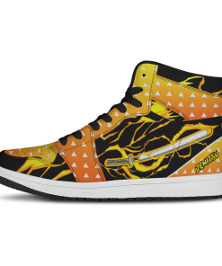 Demon Slayer Shoes - Zenitzu Sword Style JD Sneakers FH0709 2 - Gear Anime JDSneakerslZenitzuswordstyle 02 - Gear Anime