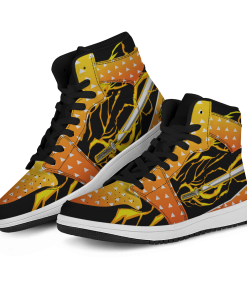 Demon Slayer Shoes - Zenitzu Sword Style JD Sneakers FH0709 3 - Gear Anime JDSneakerslZenitzuswordstyle 03 - Gear Anime