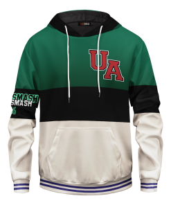 MHA Hoodies - Deku Smash Unisex Pullover Hoodie FH0709 2 - Gear Anime PulloverHoodieIDekuSmash 02 front2 - Gear Anime