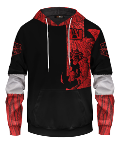 MHA Hoodies - Keigo Takami Hawks Unisex Pullover Hoodie FH0709 3 - Gear Anime PulloverHoodieIKeigoTakamiHawks 02 front2 - Gear Anime