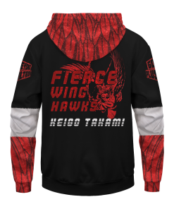 MHA Hoodies - Keigo Takami Hawks Unisex Pullover Hoodie FH0709 6 - Gear Anime PulloverHoodieIKeigoTakamiHawks 05 back - Gear Anime