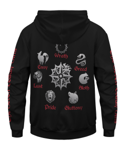 PulloverHoodieISevenDeadlySins 05 back - Gear Anime