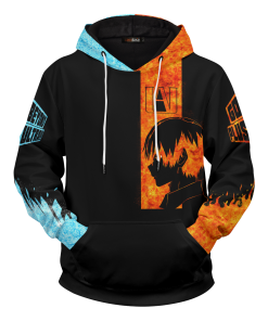 MHA Hoodies - Todoroki Shoto Unisex Pullover Hoodie FH0709 3 - Gear Anime PulloverHoodieITodorokiShoto 01 front1 - Gear Anime