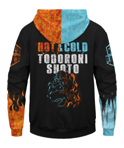 MHA Hoodies - Todoroki Shoto Unisex Pullover Hoodie FH0709 6 - Gear Anime PulloverHoodieITodorokiShoto 05 back - Gear Anime