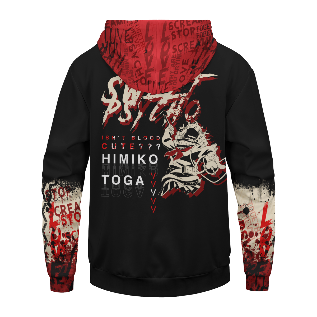 PulloverHoodieIYandereToga-05-back PulloverHoodieIYandereToga 05 back - Gear Anime