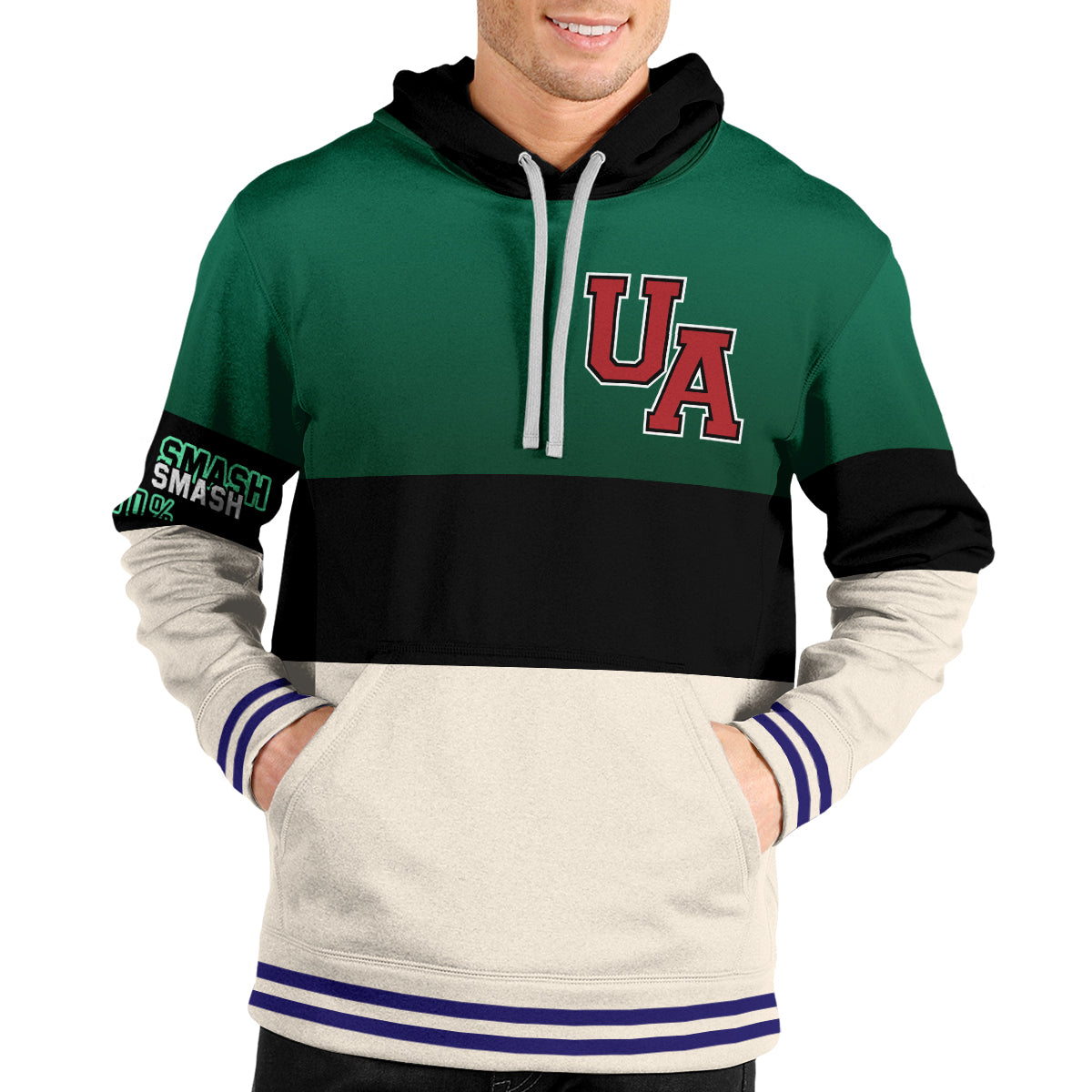 PulloverHoodieMockupslDekuSmash-malemodel1 PulloverHoodieMockupslDekuSmash malemodel1 - Gear Anime