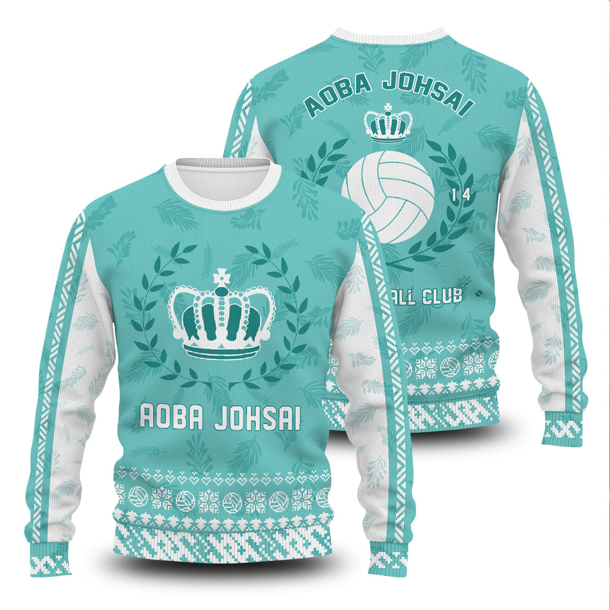 Haikyuu Sweaters - Aoba Johsai Jersey Christmas Unisex Wool Sweater FH0709 6 - Gear Anime SweaterlAobaJohsaiJerseyChristmas GOOGLEAD - Gear Anime