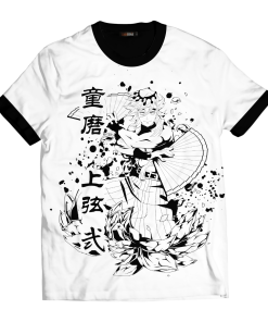 Demon Slayer T-Shirts - Doma B&W Unisex T-Shirt FH0709 2 - Gear Anime T ShirtIDomaB W 01 front - Gear Anime
