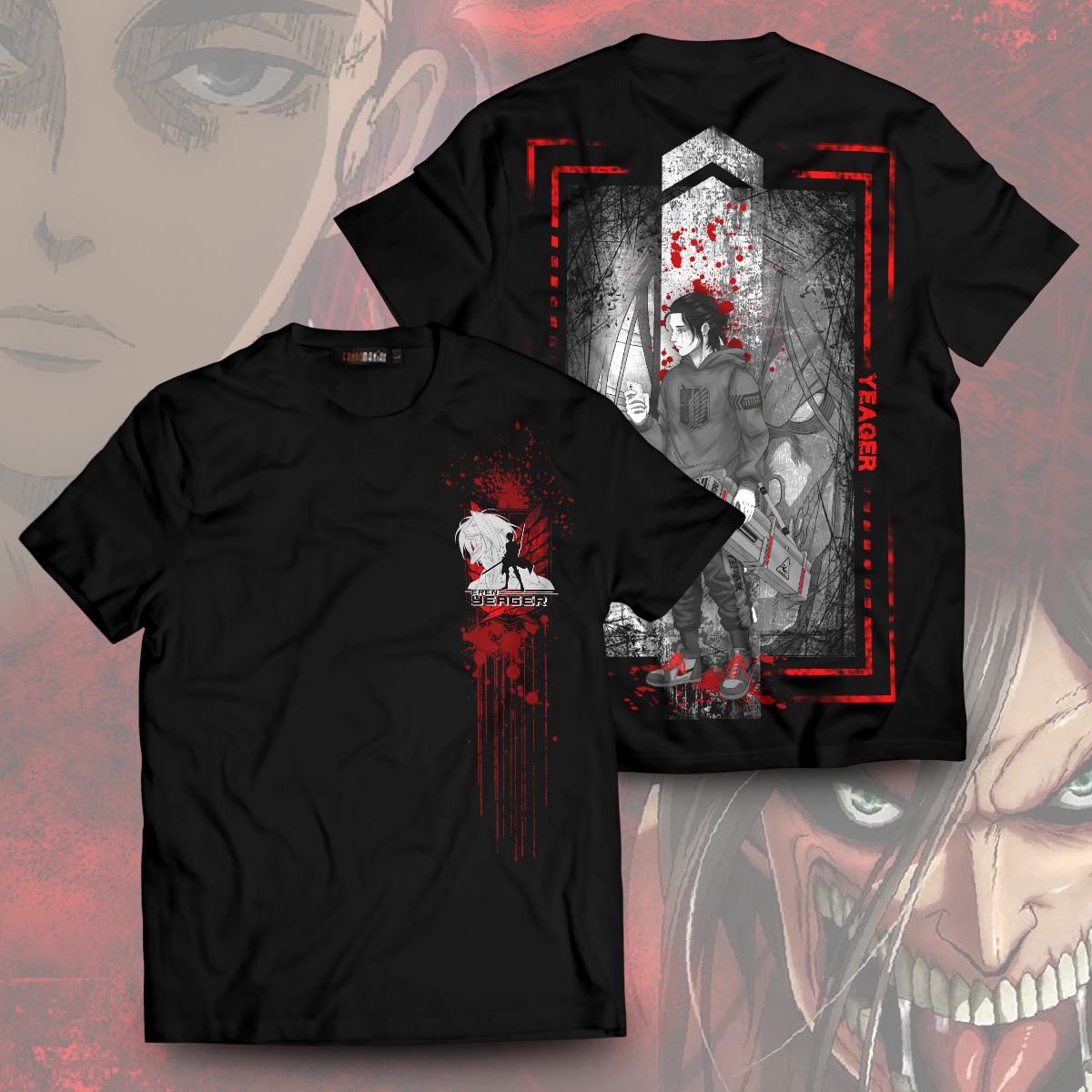 T-ShirtIErenStwear-WEBAD T ShirtIErenStwear WEBAD - Gear Anime