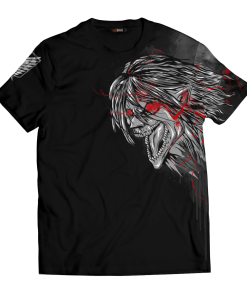 Attack On Titan T-Shirts - Eren Summoning Titan Unisex T-Shirt FH0709 2 - Gear Anime T ShirtIErenSummoningTitan 01 front - Gear Anime