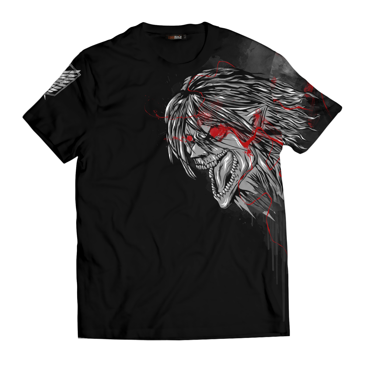 T-ShirtIErenSummoningTitan-01-front T ShirtIErenSummoningTitan 01 front - Gear Anime