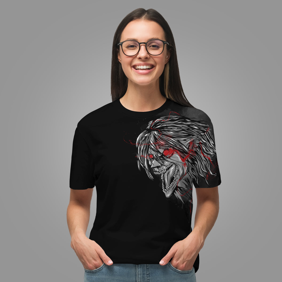 T-ShirtIErenSummoningTitan-03 T ShirtIErenSummoningTitan 03 - Gear Anime