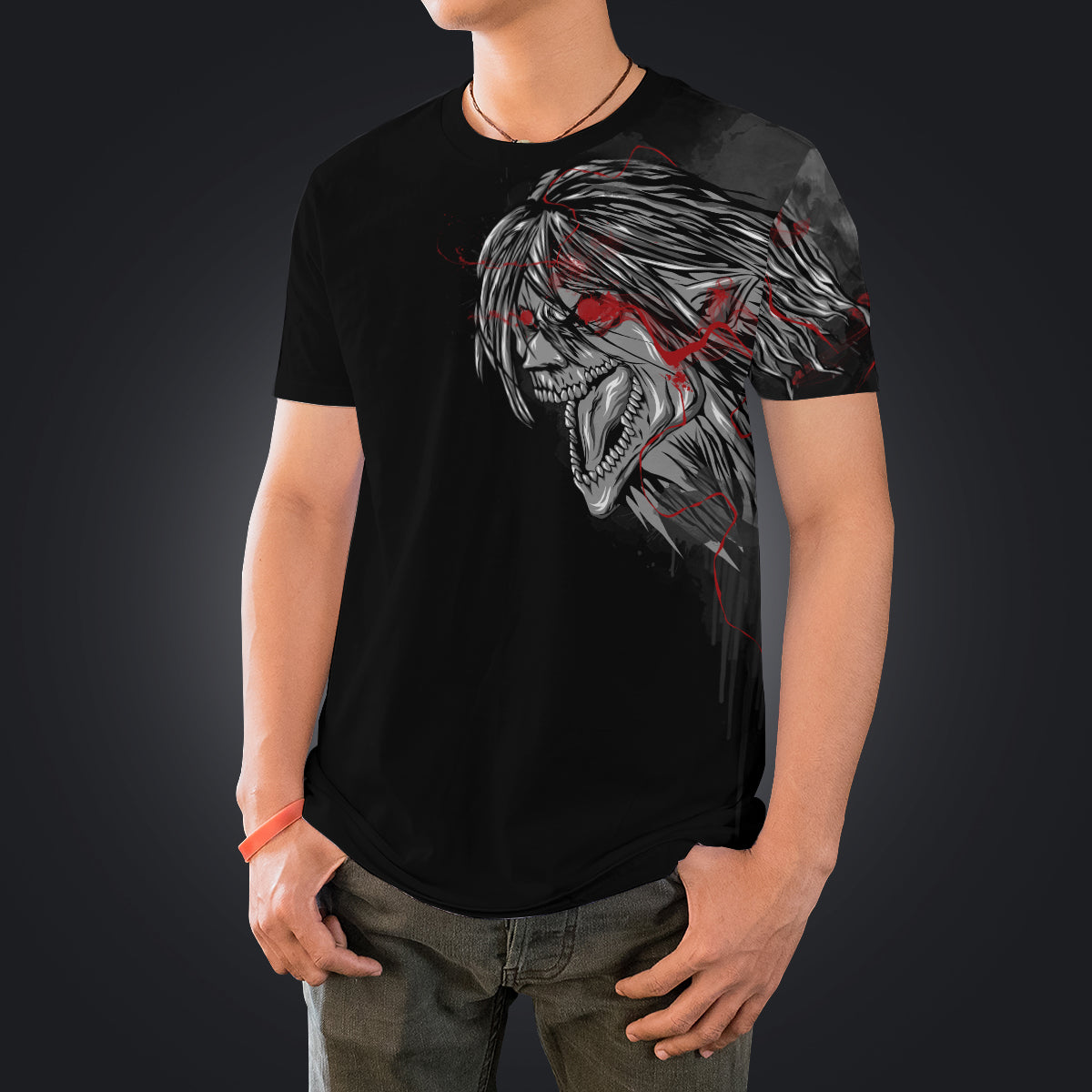 T-ShirtIErenSummoningTitan-04 T ShirtIErenSummoningTitan 04 - Gear Anime