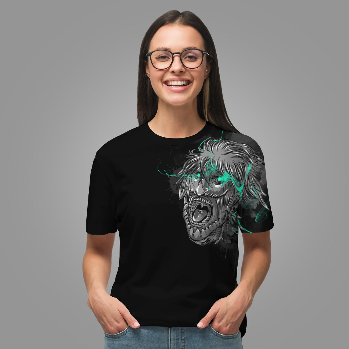 T-ShirtIFalcoSummoningTitan-03 T ShirtIFalcoSummoningTitan 03 - Gear Anime