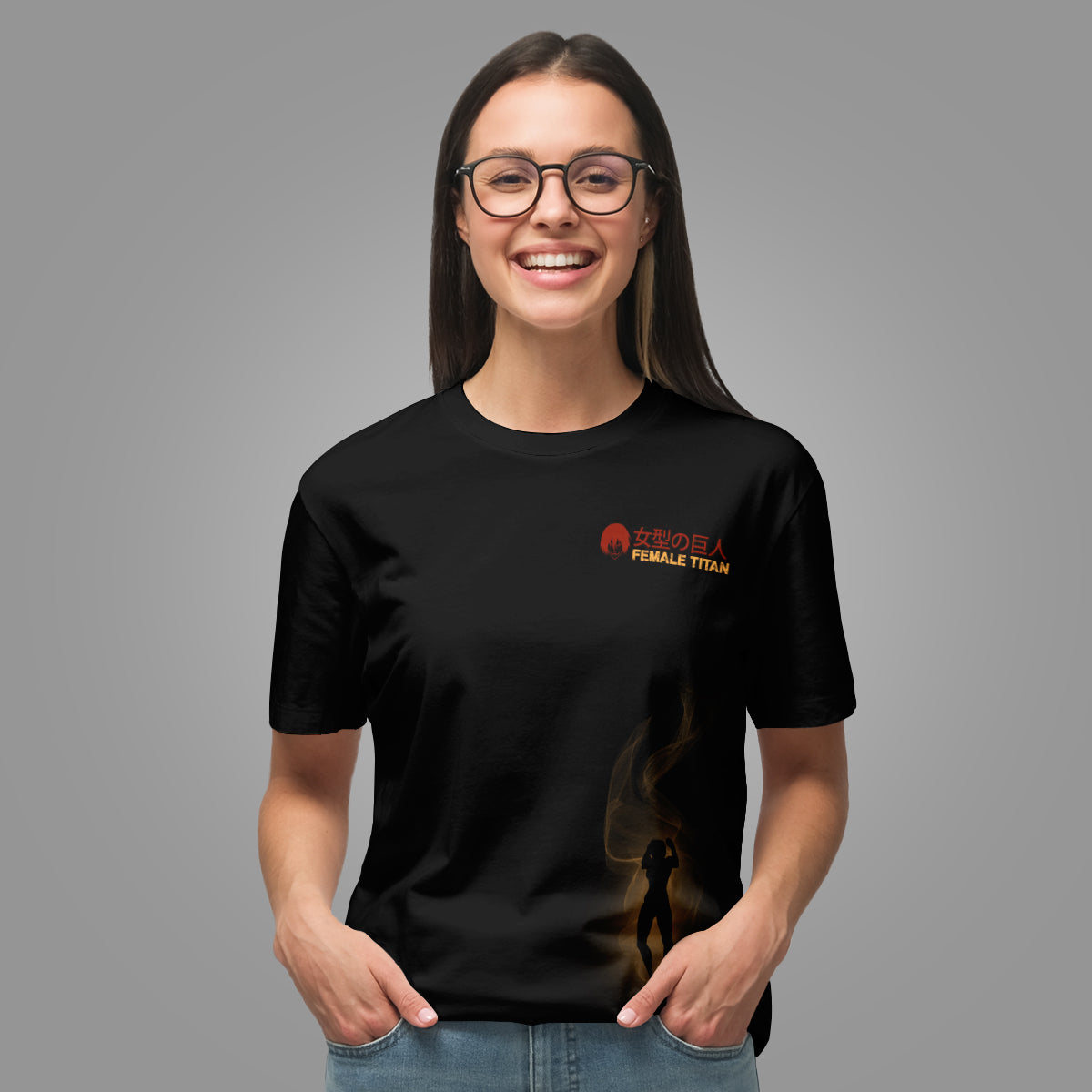 T-ShirtIFemaleTitanSpirit-03-model T ShirtIFemaleTitanSpirit 03 model - Gear Anime