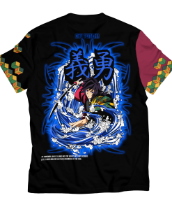 Demon Slayer T-Shirts - Hashira Giyu Stwear Unisex T-Shirt FH0709 3 - Gear Anime T ShirtIHashiraGiyuStwear 02 back - Gear Anime