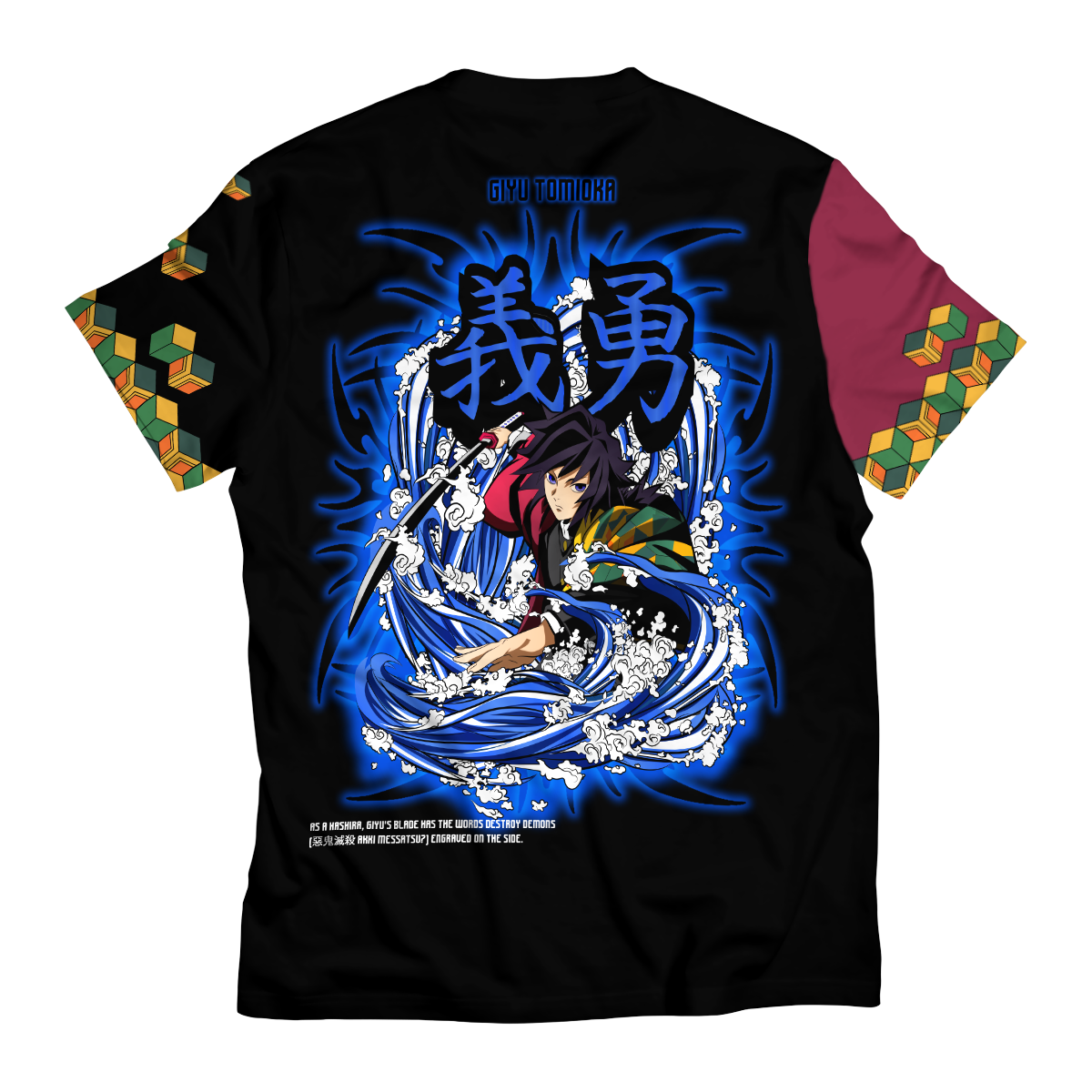 T-ShirtIHashiraGiyuStwear-02-back T ShirtIHashiraGiyuStwear 02 back - Gear Anime