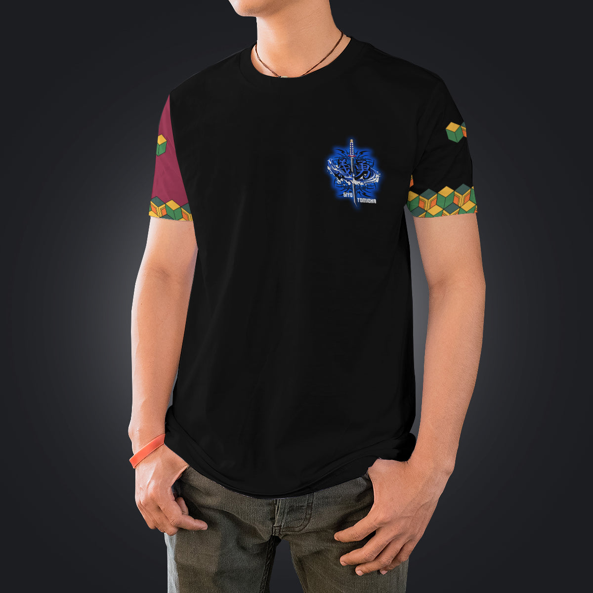 T-ShirtIHashiraGiyuStwear-04 T ShirtIHashiraGiyuStwear 04 - Gear Anime