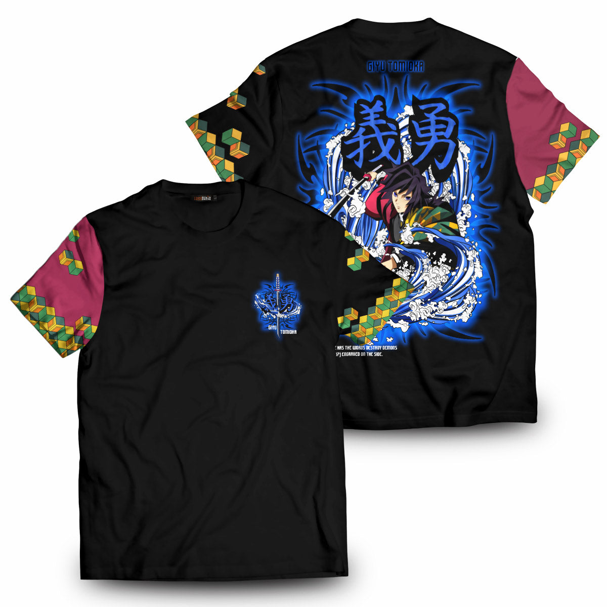 Demon Slayer T-Shirts - Hashira Giyu Stwear Unisex T-Shirt FH0709 6 - Gear Anime T ShirtIHashiraGiyuStwear GOOGLEAD - Gear Anime