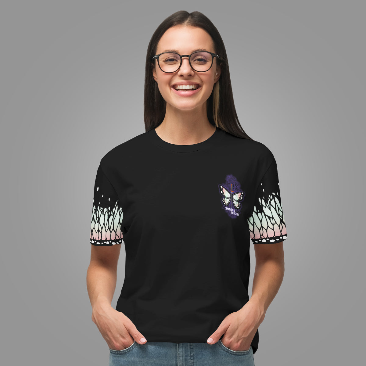 T-ShirtIHashiraShinobuStwear-03 T ShirtIHashiraShinobuStwear 03 - Gear Anime