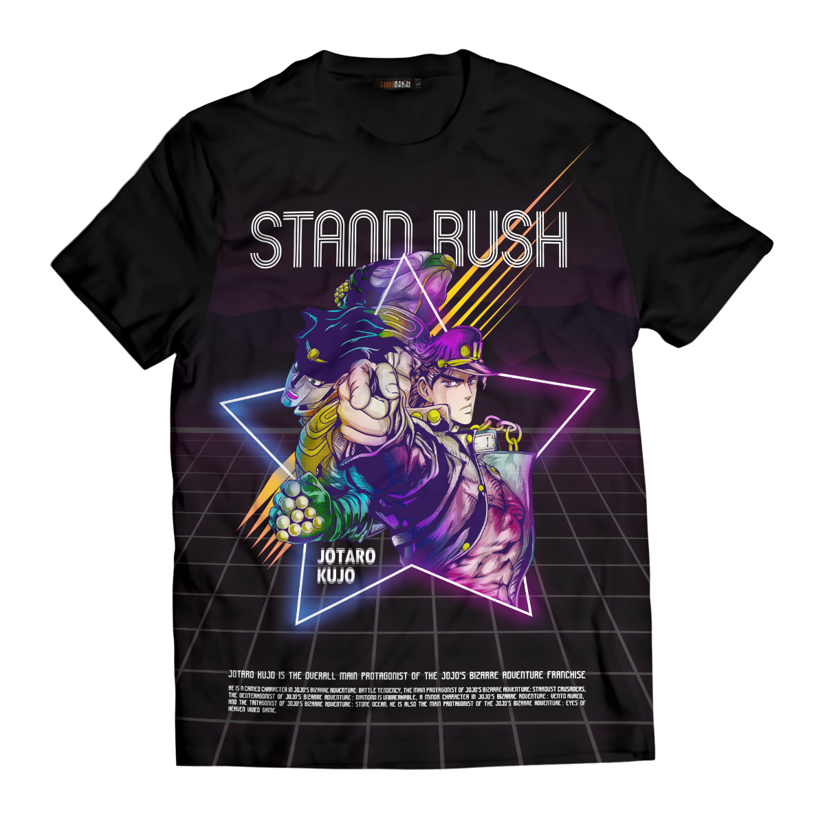 T-ShirtIJotaroRetro-01-front T ShirtIJotaroRetro 01 front - Gear Anime