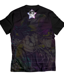 JJBA T-shirts - Jotaro Retro Unisex T-Shirt FH0709 3 - Gear Anime T ShirtIJotaroRetro 02 back - Gear Anime