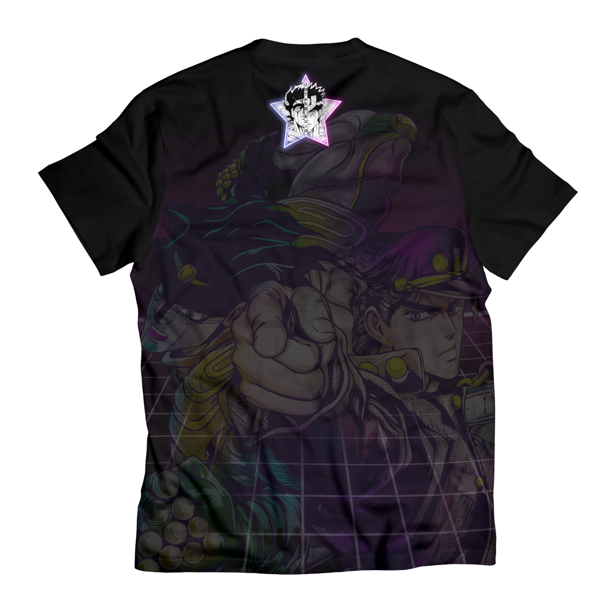 T-ShirtIJotaroRetro-02-back T ShirtIJotaroRetro 02 back - Gear Anime