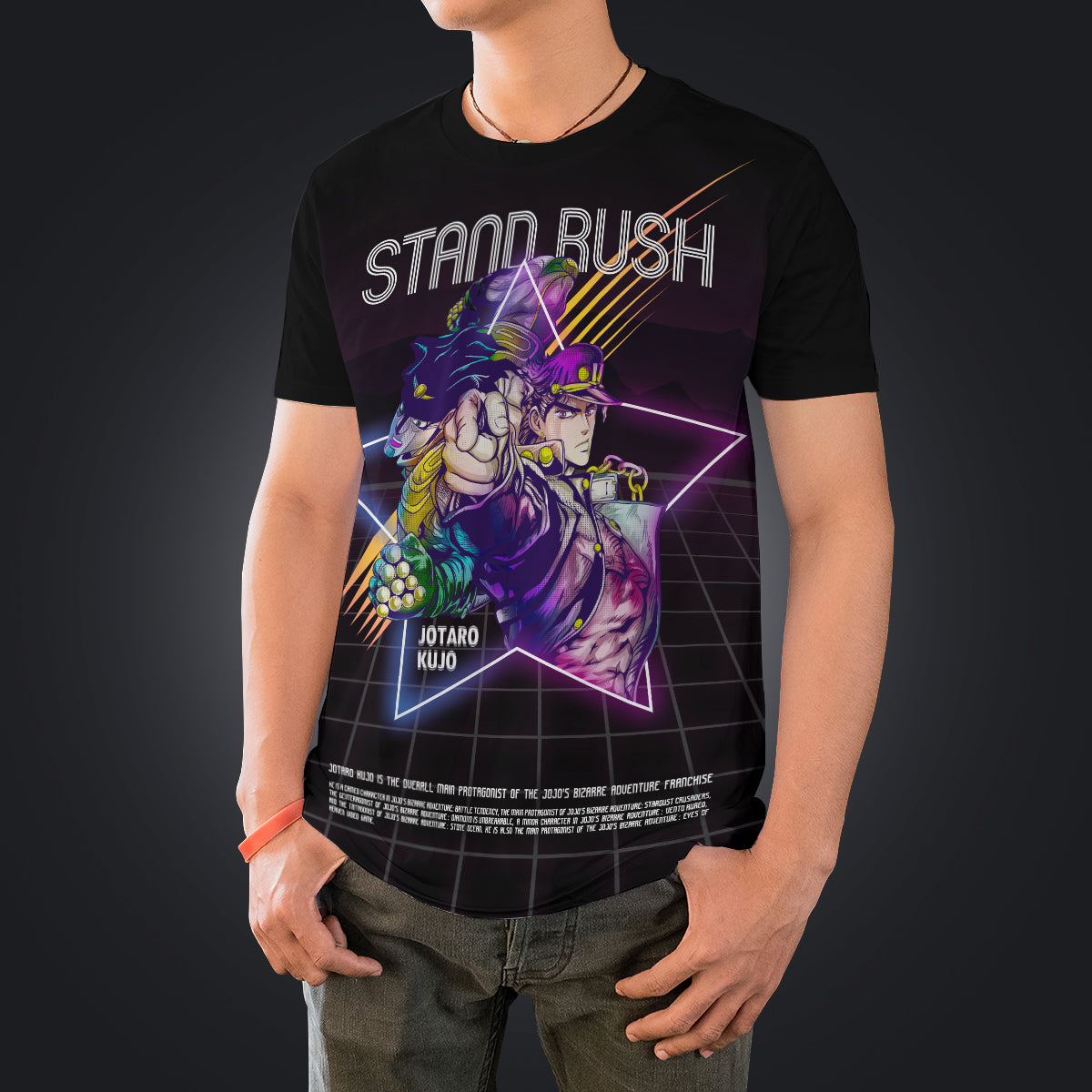 T-ShirtIJotaroRetro-04 T ShirtIJotaroRetro 04 - Gear Anime