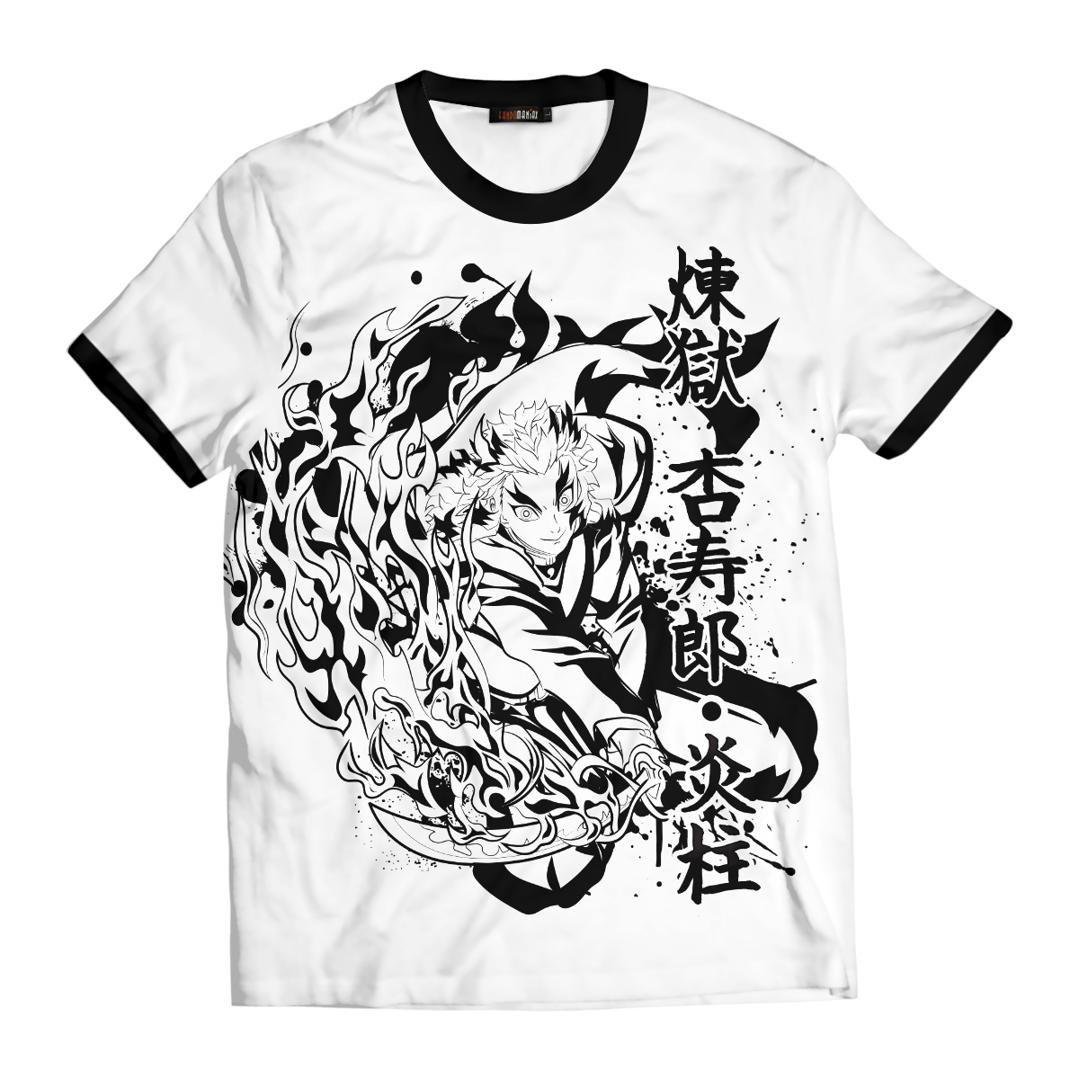 T-ShirtIKyojuroB_W-01-front T ShirtIKyojuroB W 01 front - Gear Anime