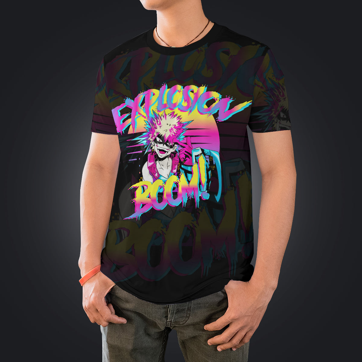 T-ShirtIRetroBakugo-04 T ShirtIRetroBakugo 04 - Gear Anime