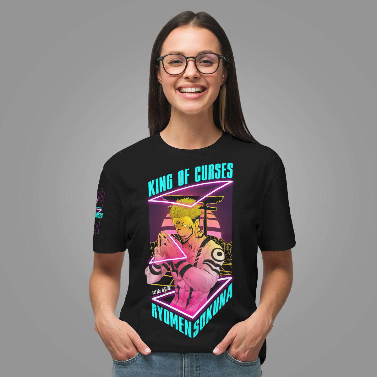 T-ShirtIRetroSukuna-03 T ShirtIRetroSukuna 03 - Gear Anime