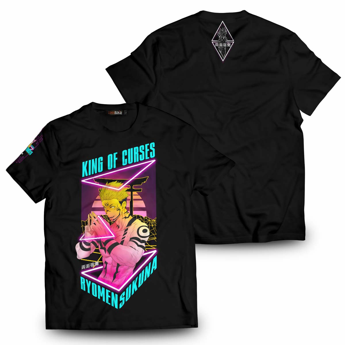 Jujutsu Kaisen T-shirts - Retro Sukuna Unisex T-Shirt FH0709 7 - Gear Anime T ShirtIRetroSukuna GOOGLEAD - Gear Anime