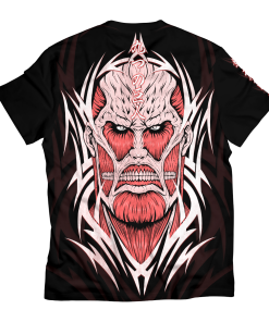 Attack On Titan T-Shirts - Tribal Colossal Titan Unisex T-Shirt FH0709 3 - Gear Anime T ShirtITribalColossalTitan 02 back - Gear Anime