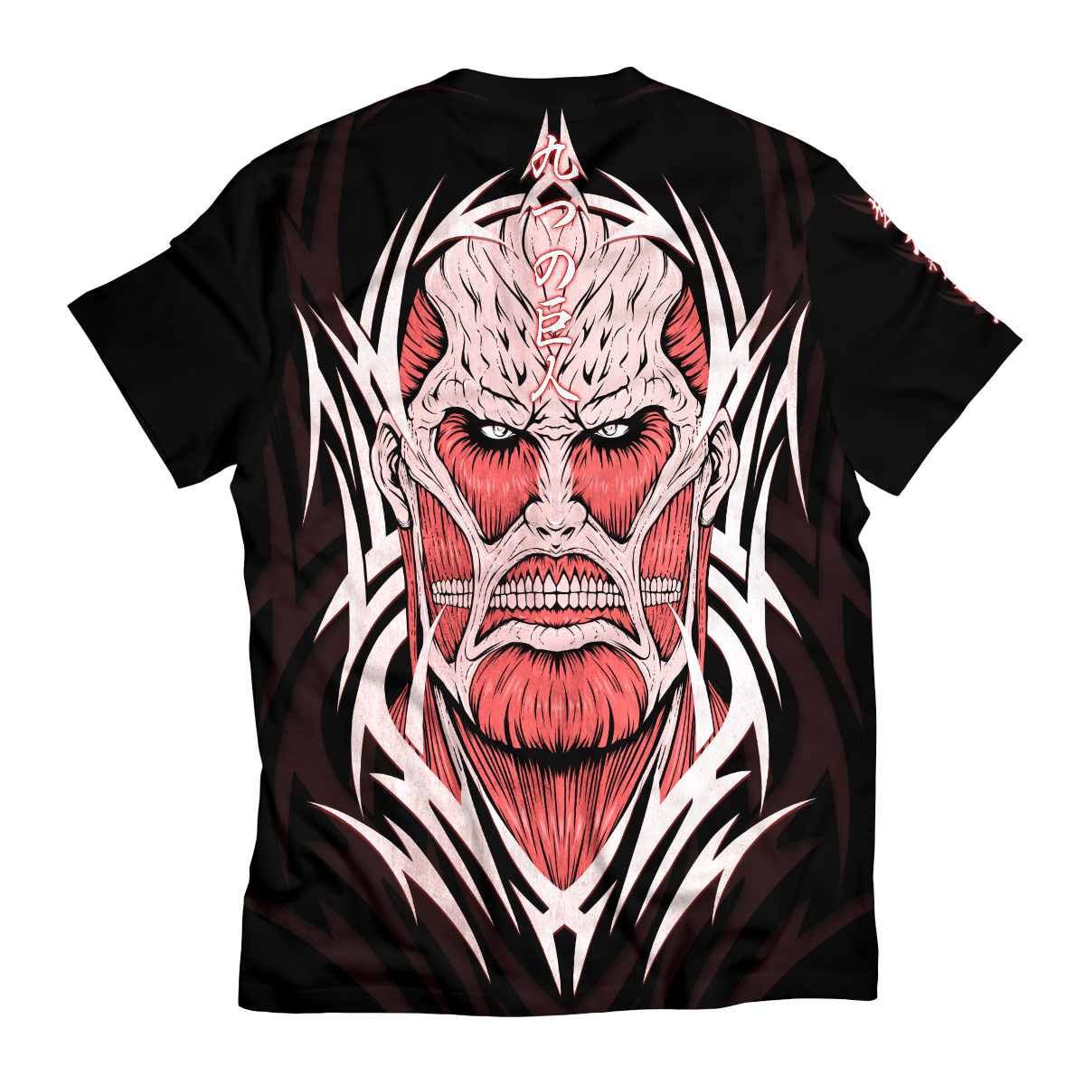 T-ShirtITribalColossalTitan-02-back T ShirtITribalColossalTitan 02 back - Gear Anime