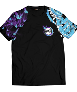 Demon Slayer T-Shirts - Yin Yang Giyu Shinobu Unisex T-Shirt FH0709 2 - Gear Anime T ShirtIYinYangGiyuShinobu 01 front - Gear Anime