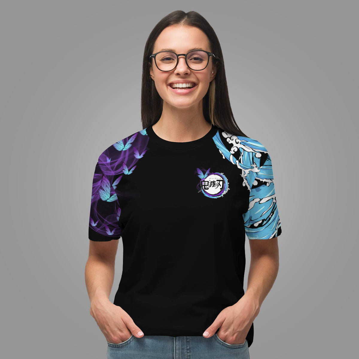 T-ShirtIYinYangGiyuShinobu-03 T ShirtIYinYangGiyuShinobu 03 - Gear Anime