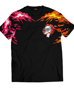 Demon Slayer T-Shirts - Yin Yang Tanjiro Nezuko Unisex T-Shirt FH0709 2 - Gear Anime T ShirtIYinYangTanjiroNezuko 01 front - Gear Anime