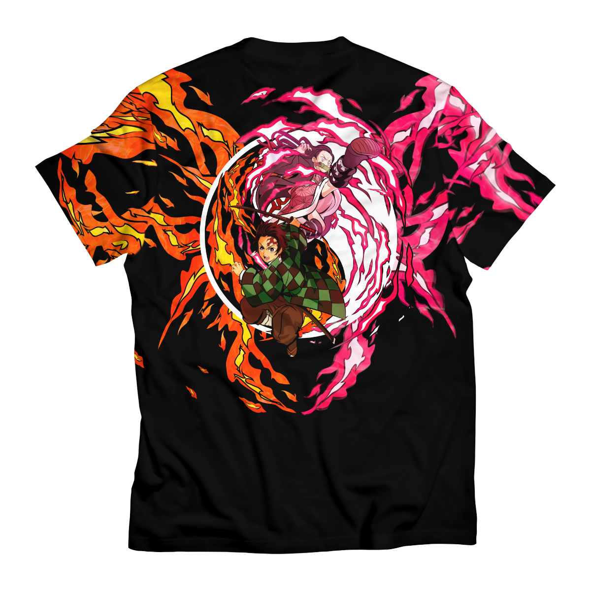 T-ShirtIYinYangTanjiroNezuko-02-back T ShirtIYinYangTanjiroNezuko 02 back - Gear Anime