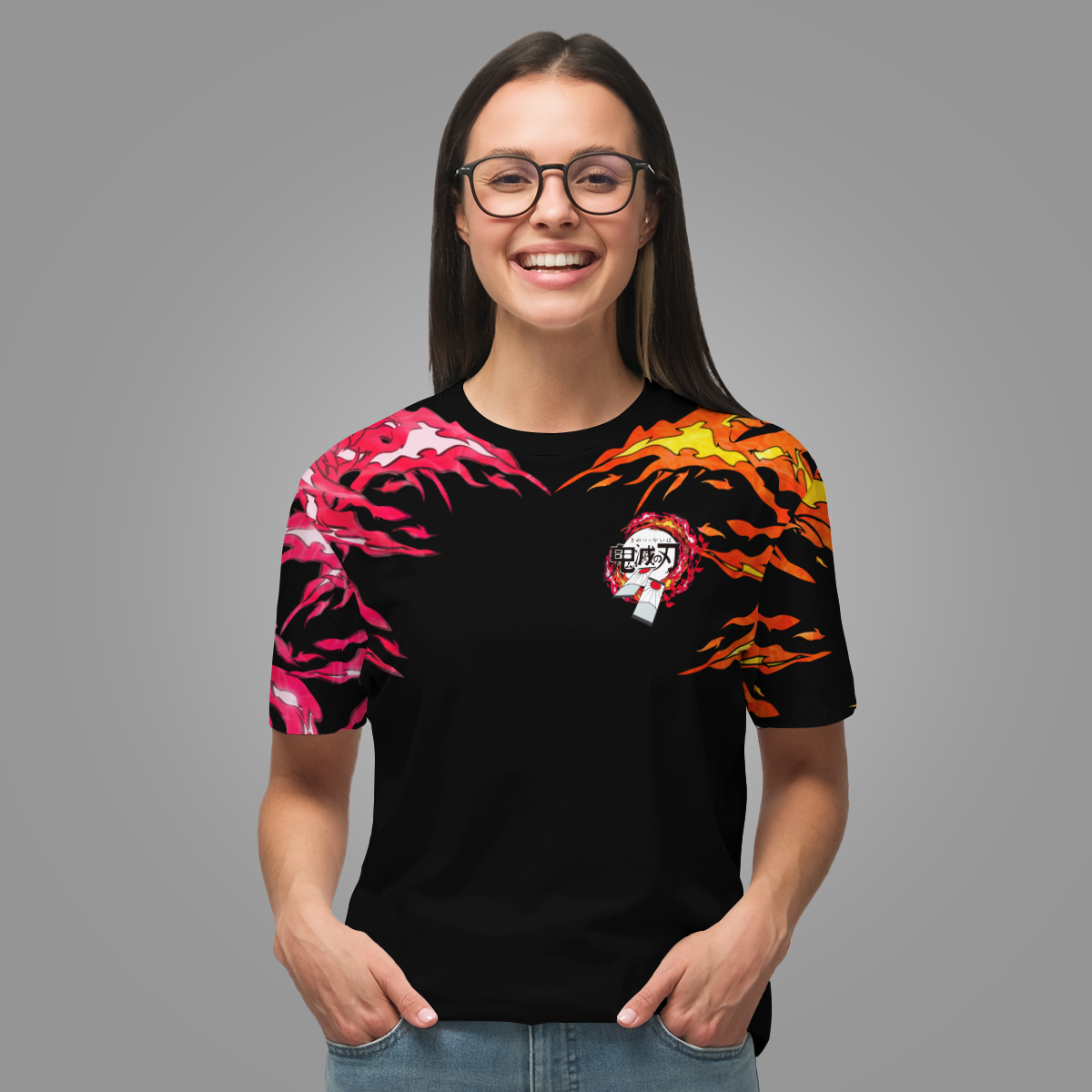 T-ShirtIYinYangTanjiroNezuko-03 T ShirtIYinYangTanjiroNezuko 03 - Gear Anime