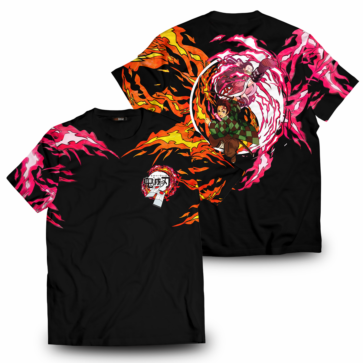 Demon Slayer T-Shirts - Yin Yang Tanjiro Nezuko Unisex T-Shirt FH0709 11 - Gear Anime T ShirtIYinYangTanjiroNezuko GOOGLEAD - Gear Anime